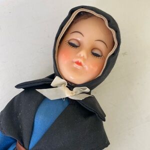 Vintage Amish Doll with Sleepy Eyes - Collectible - Haunted House Prop - 11”